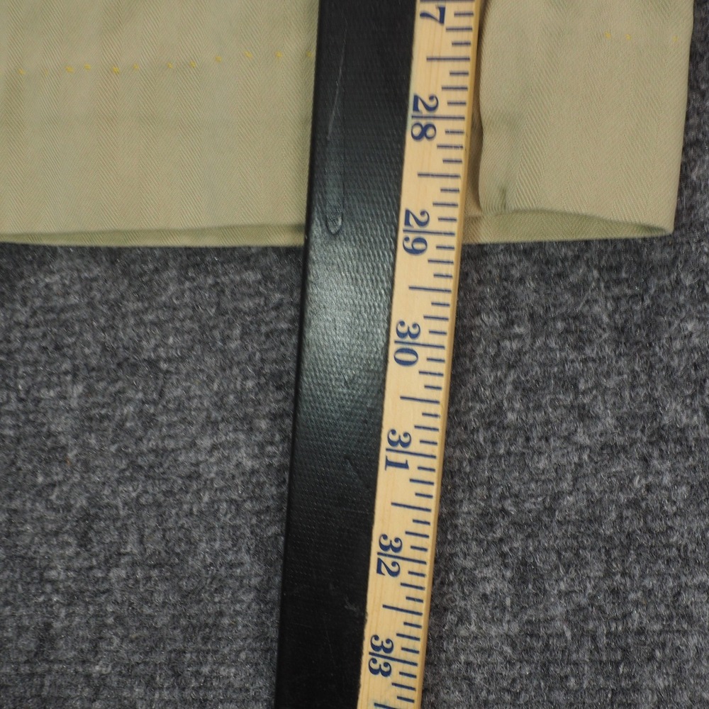 Tommy Bahama Pants Mens 34x34 Pleated Tan Solid Silk Cotton Island Coastal 3477 - Picture 4 of 11